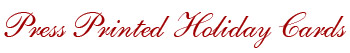 Press Printed Holiday Cards