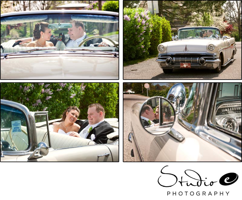 Wedding at Hubers Winery Indiana 1957 Pontiac