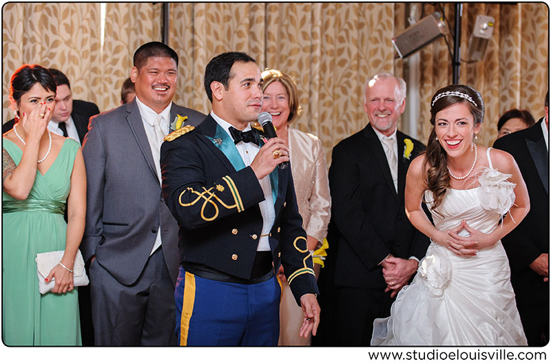 Seelbach Wedding - Groom makes the room laugh