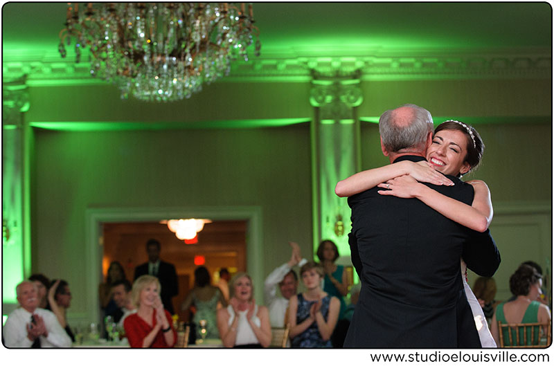 Seelbach Wedding - Father and Daughter hug